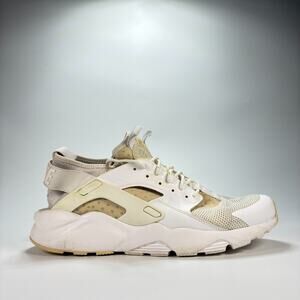Nike Air Huarache Run Ultra White Beige Sneakers 819685-101 Men's Size 11